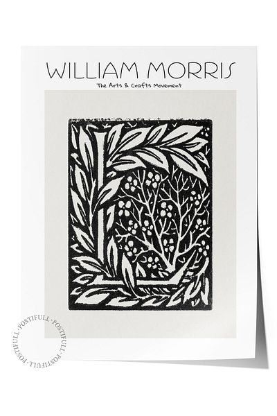 Postifull Αφίσα William Morris - Σειρά Art, Σχεδιασμός χωρίς πλαίσιο, Μοντέρνα Τέχνη