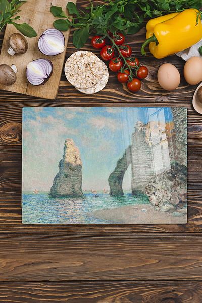 Postifull Cutting Board, New Generation Chopping Board Glass, Art Series, Thick and Tempered Unbreakable Glass, 21*30cm