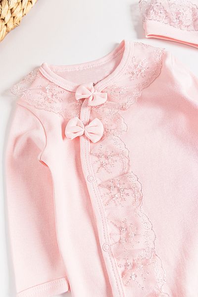Babymod Baby Girl Jumpsuit with Laced Bow