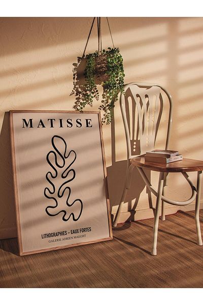 Postifull Αφίσα Παστέλ Σχεδίου Henri Matisse - Χωρίς πλαίσιο, Αφίσα Εικονογράφησης Duar, Εκτύπωση HD, Παχύ