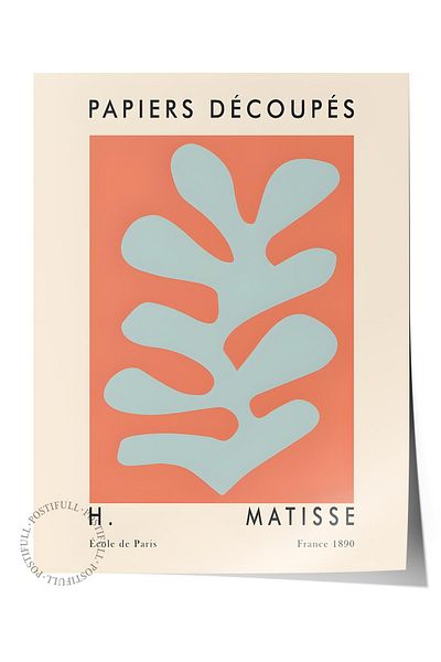 Postifull Αφίσα πορτοκαλί εικονογράφησης Matisse - Duar Decor HD Print