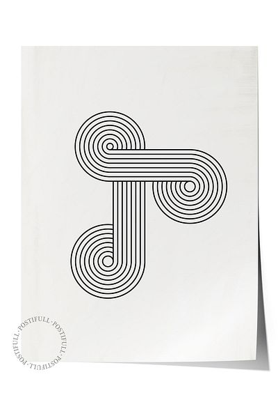 Postifull Frameless Poster Abstract Nordic Series, Nordic Painting, Wall Poster, Hd Printing, Thick Archival