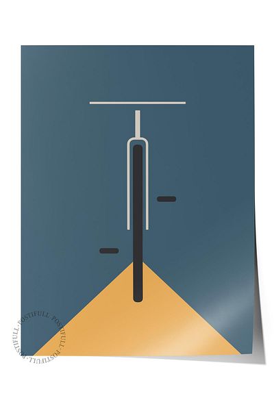 Postifull Πολύχρωμη αφίσα χωρίς πλαίσιο της σειράς Bauhaus - Διακόσμηση τοίχου με εκτύπωση HD