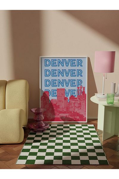 Postifull Αφίσα της πόλης της Denver Illustration - Εκτύπωση HD, Αρχείο χοντρό, Αφίσα Duar