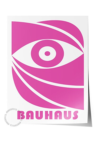 Postifull Αφίσα της σειράς Pink Bauhaus - Διακόσμηση Duar, Εκτύπωση HD, Χοντρ...