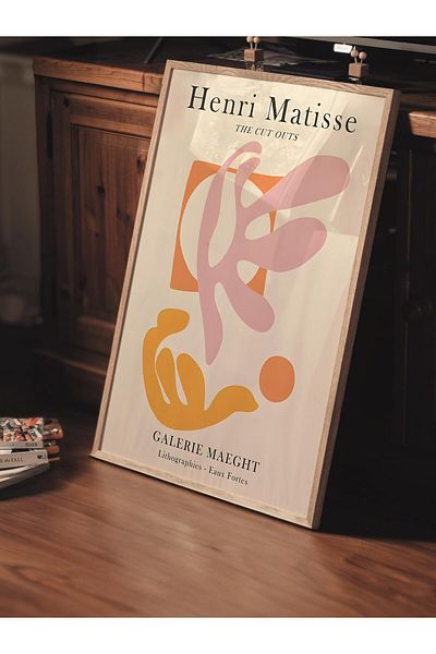 Postifull Αφίσα Παστέλ Σχεδίου Henri Matisse - Χωρίς πλαίσιο, Αφίσα Εικονογράφησης Duar, Εκτύπωση HD, Παχύ
