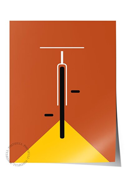 Postifull Πορτοκαλί αφίσα χωρίς πλαίσιο της σειράς Bauhaus - Τυπωμένο HD και ...