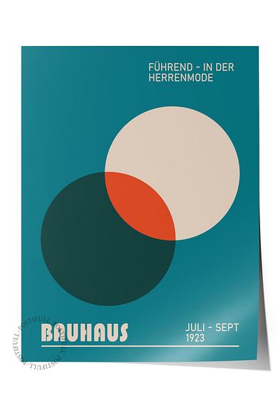 Postifull Αφίσα τοίχου με εκτύπωση HD της σειράς Bauhaus - Χωρίς πλαίσιο