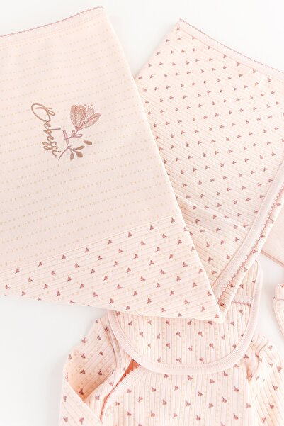 Babymod Floral Patterned Frilly Cotton 10 Piece Baby Girl Hospital Outlet Baby Set