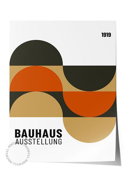 Postifull Αφίσα τοίχου με εκτύπωση HD της σειράς Bauhaus - Χωρίς πλαίσιο