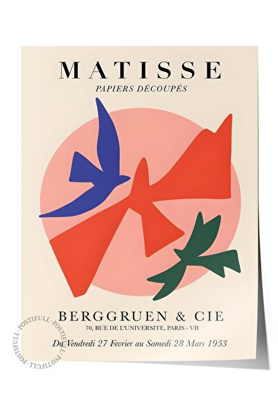 Postifull Αφίσα Παστέλ Σχεδίου Henri Matisse - Χωρίς πλαίσιο, Αφίσα Εικονογρά...