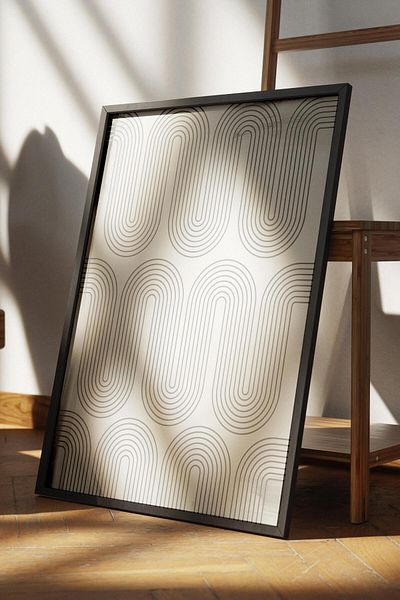 Postifull Frameless Poster Abstract Nordic Series, Nordic Painting, Wall Poster, Hd Printing, Thick Archival