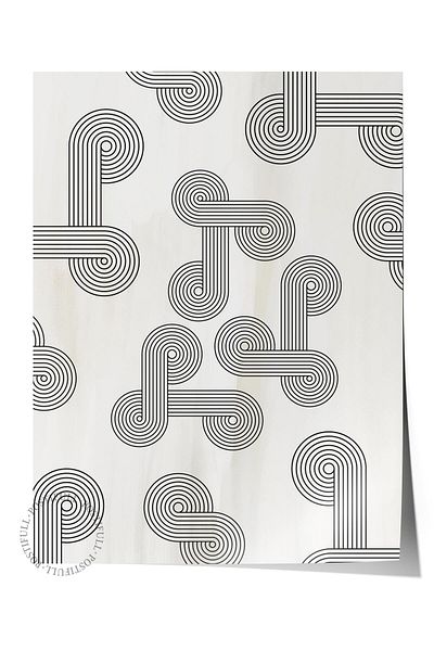 Postifull Poster fără încadrare Seria nordică abstractă, pictură nordică, poster de perete, imprimare HD, gros archival