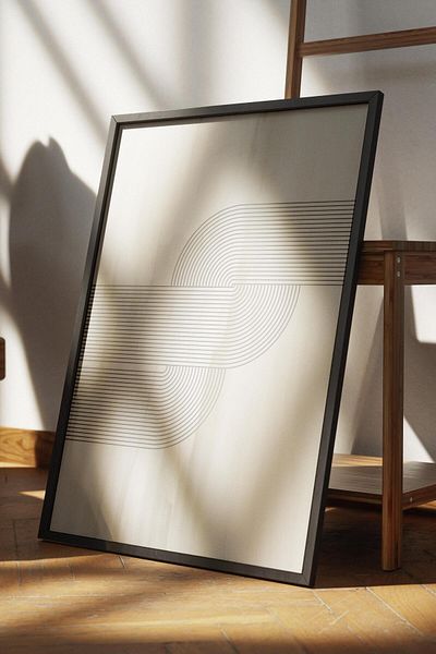 Postifull Frameless Poster Abstract Nordic Series, Nordic Painting, Wall Poster, Hd Printing, Thick Archival