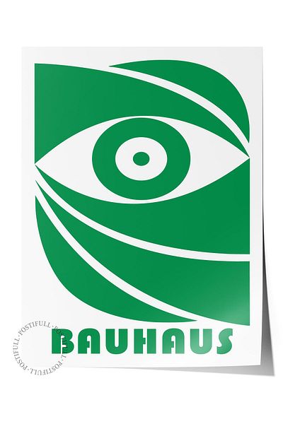 Postifull Σειρά Bauhaus - Ανοιχτό πράσινο αφίσα χωρίς πλαίσιο, εκτυπωμένη διακόσμηση τοίχου HD, χοντρό αρχειοθετικό