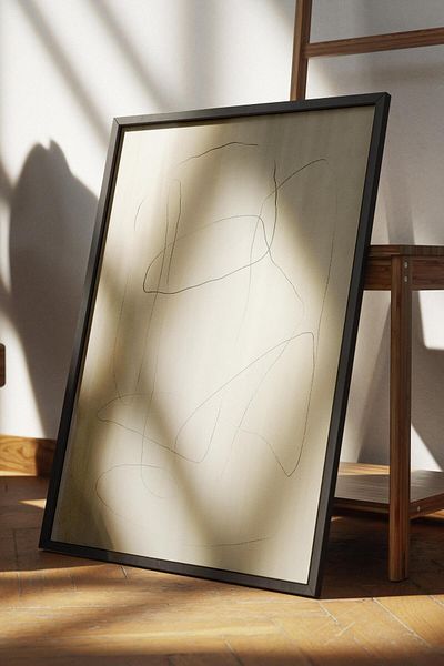 Postifull Frameless Poster Abstract Nordic Series, Nordic Painting, Wall Poster, Hd Printing, Thick Archival