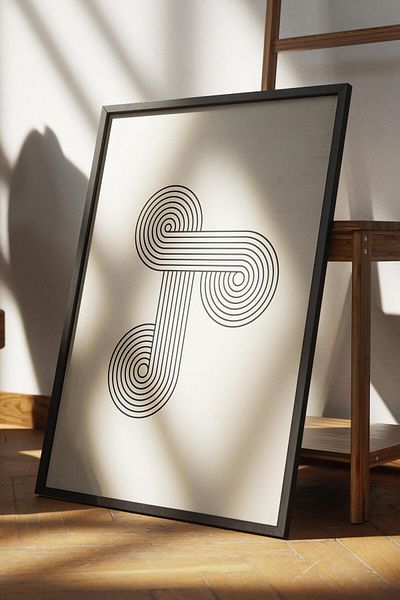 Postifull Frameless Poster Abstract Nordic Series, Nordic Painting, Wall Poster, Hd Printing, Thick Archival