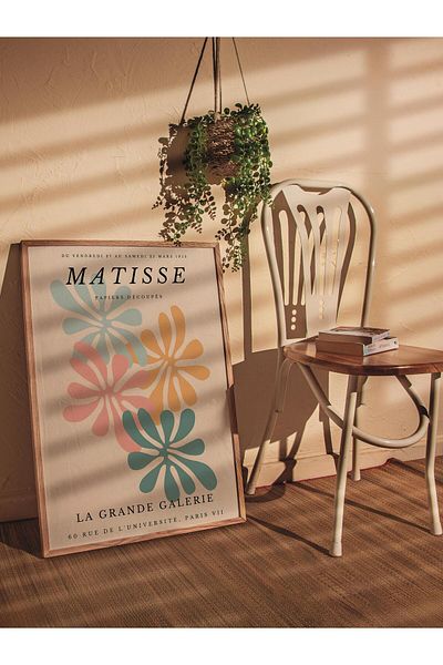 Postifull Αφίσα Παστέλ Σχεδίου Henri Matisse - Χωρίς πλαίσιο, Αφίσα Εικονογράφησης Duar, Εκτύπωση HD, Παχύ