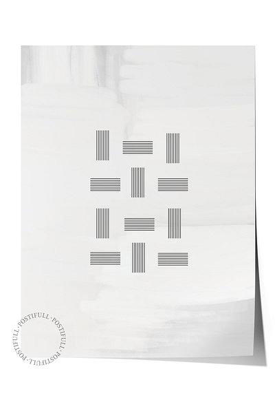 Postifull Frameless Poster Abstract Nordic Series, Nordic Painting, Wall Poster, Hd Printing, Thick Archival