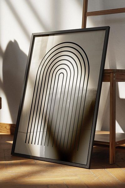 Postifull Frameless Poster Abstract Nordic Series, Nordic Painting, Wall Poster, Hd Printing, Thick Archival