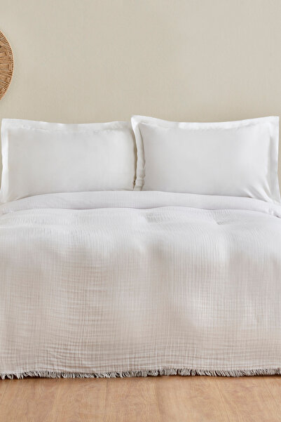 Karaca Home Offwhite Minel Double Pique Bed Set