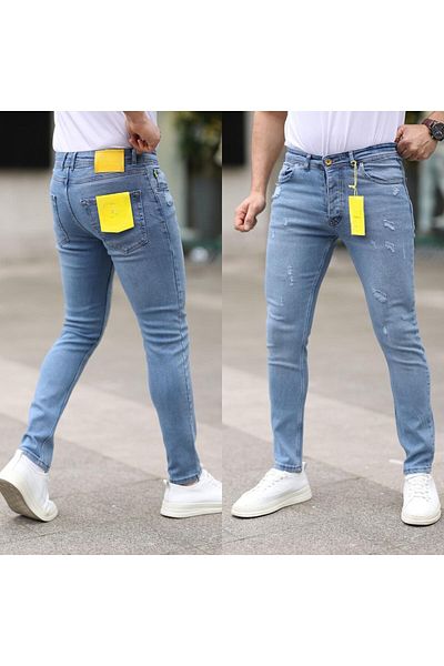 REDCODE MEN'S LYCRAL FABRIC SCRAMBLED JEANS