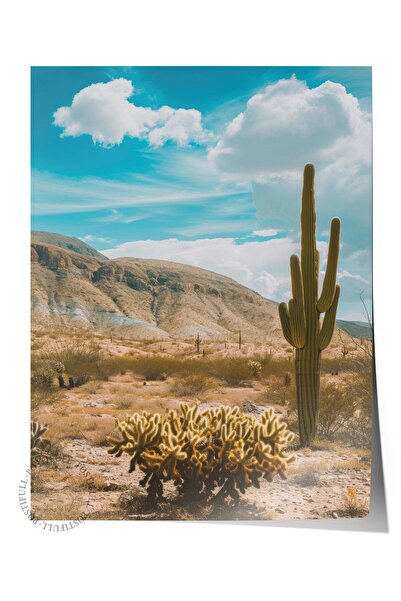 Postifull Αφίσα χωρίς πλαίσιο, ζωγραφική της ερήμου Νο: 5, φωτογραφία HD, δια...