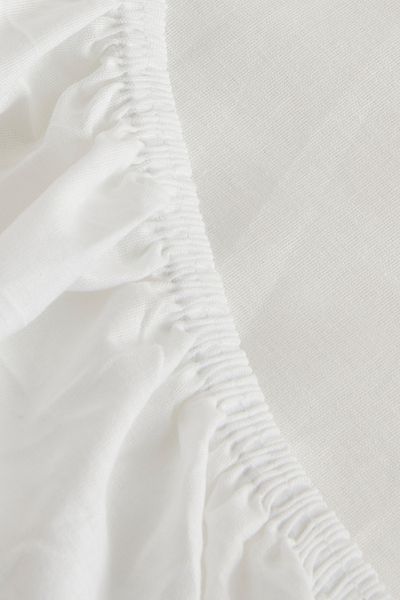 Karaca Home Cearşaf de pat unic alb 100x200+30 cm