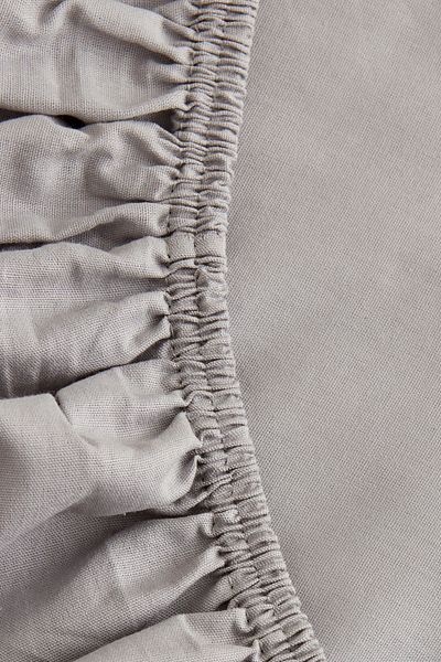 Karaca Home Fitted Double Bed Sheet Light Gray 160X200+30 cm