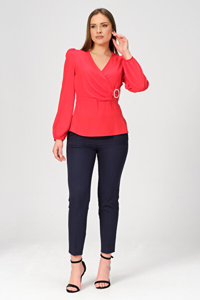 Shahiqa Parlak Tokalı Bluz