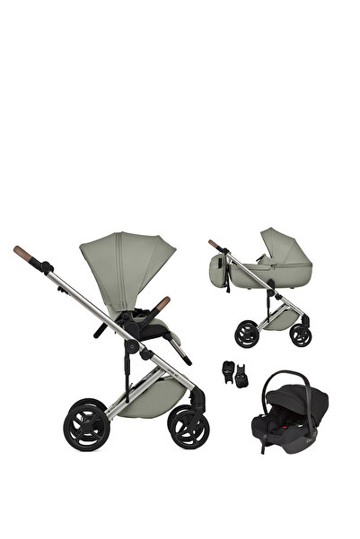 Anex Eli - 3'ü 1 Arada Portbebeli ve Oto Koltuklu Çift Yönlü Bebek Arabası Se...