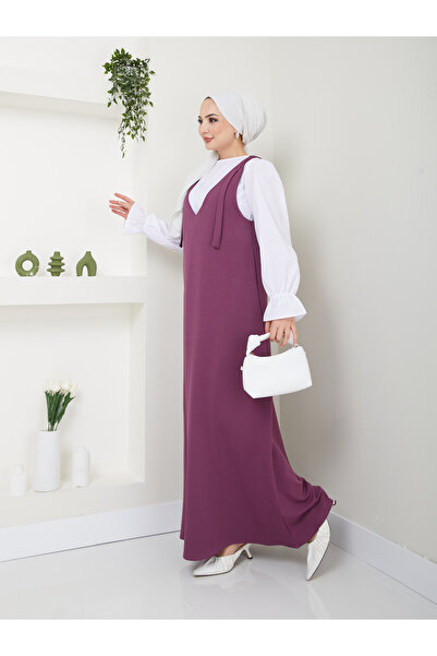 VOLT CLOTHİNG Γυναικείο πουκάμισο 2 τεμαχίων φόρεμα Gilet