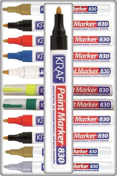 TAN EXPRESS Black Paint Marker 830 - Oil Based Furniture Tie Dye Pen 1 Piece