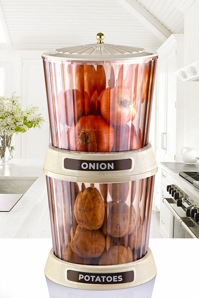 Queen’s Kitchen 2 Layer Acrylic Luxury Potato-onion and Detergent Storage