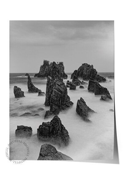 Postifull Çerçevesiz Poster, Siyah & Beyaz Fotoğraf No:54, HD Fotoğraf, Salon...