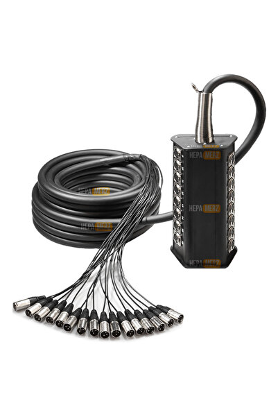Hepa-Merz Hepa Merz Stage-16c-20m 16 Kanal 20 Metre Multicore Kablolu Hazır S...