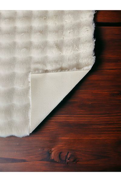 Prizma Non-slip and Washable Single Bathroom Rug - Mat Cream (75x110cm)