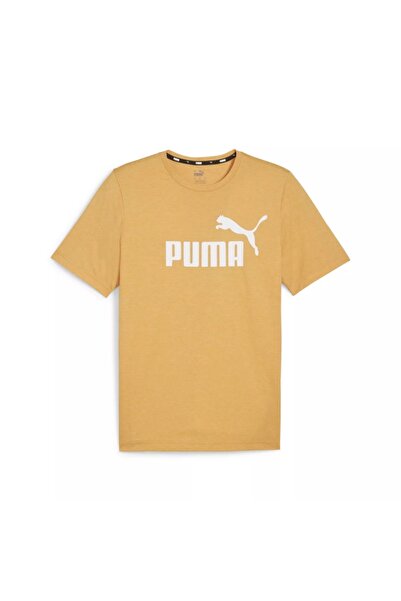 Puma Essential Heather Tee Tricou galben pentru bărbați în stil casual 58673691