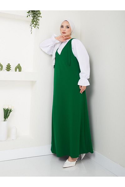 VOLT CLOTHİNG طقم قميص نسائي مكون من قطعتين فستان جيليه