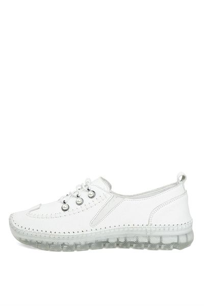 Voyager 9871C Women's Genuine Leather Casual Shoes White