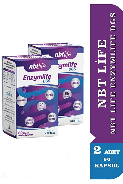 Nbt İlaç Nbt Life Enzymlife Dgs 60 Kapsül 2 Adet
