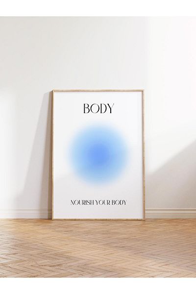 Postifull Aura Series NO:59 - Blue Aura, Body, Angel Number, Έγχρωμη αφίσα χωρίς πλαίσιο