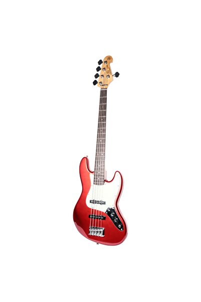 SX SJB62 /5/MRD 5 Telli Bas Gitar (Metallic Red)