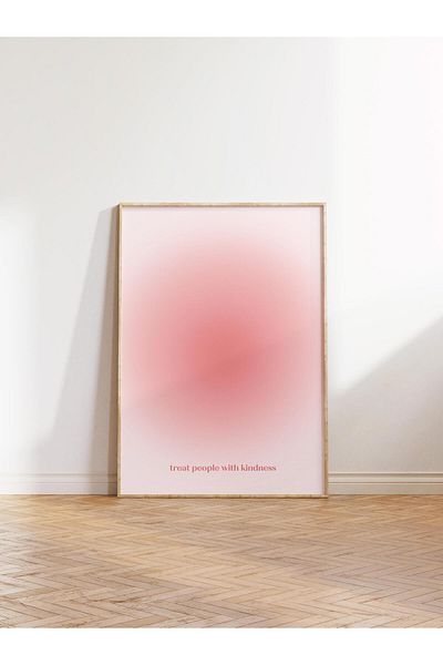 Postifull Aura Series NO:13 - Πολύχρωμη αφίσα με ροζ Aura και αριθμό αγγέλου
