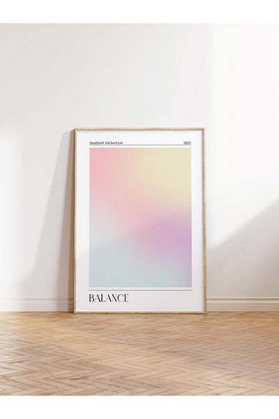 Postifull Aura Series NO:18 - Balance, Αγγελικός αριθμός έγχρωμη αφίσα, χαρτί τέχνης