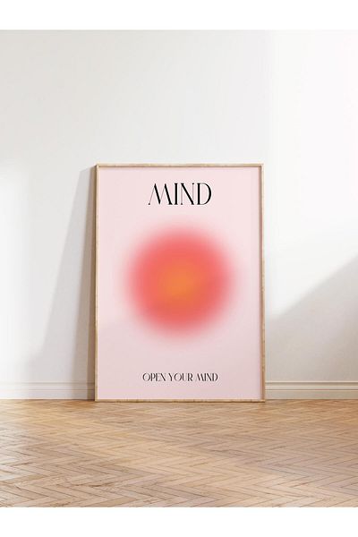 Postifull Σειρά Aura NO:14 - Mind, Open Your Mind, Angel Number, Έγχρωμη αφίσα χωρίς πλαίσιο