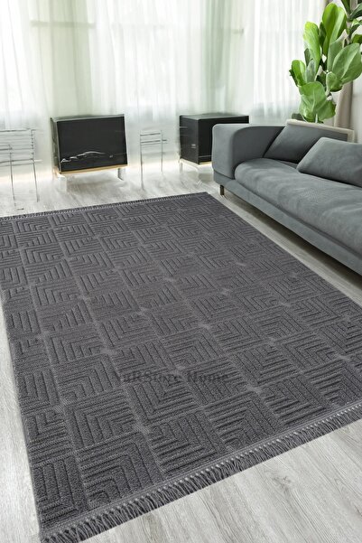 NaRStore Home İskandinav Dokuma Bukleli Modern Geometrik Salon Halısı Mutfak ...