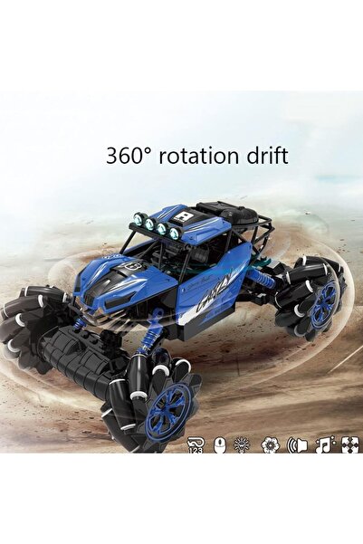 YILDIRIM OYUNCAK Uzaktan Kumandalı Full Fonksiyon Işıklı Müzikli Şarjlı Drif Atabilen 1:16 Ölçek Off Road Arazi Aracı