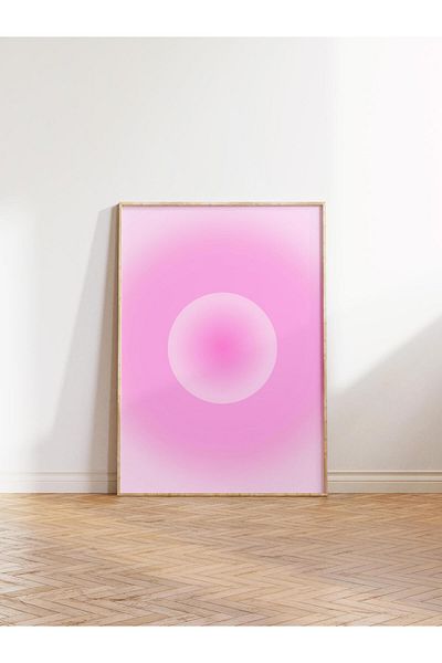 Postifull Aura Series NO:183 - Ανοιχτό ροζ αγγέλου έγχρωμη αφίσα χωρίς πλαίσιο