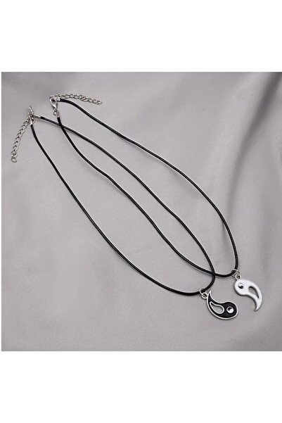 Çılgıntrend أفضل الأصدقاء يينغ يانغ قلادة صديقة مزدوجة